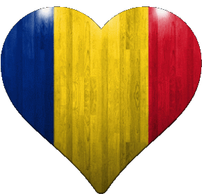 Cuore Romania Europa Bandiere 