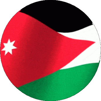 Round Jordan Asia Flags 