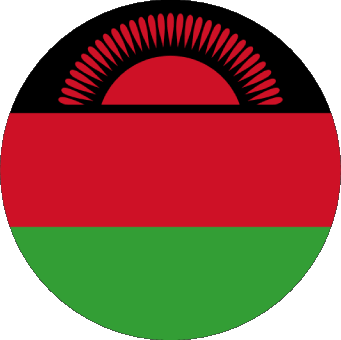 Rond Malawi Afrique Drapeaux 