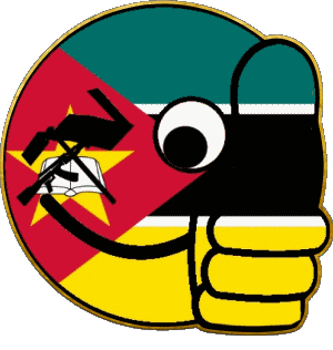 Smiley - OK Mozambique Africa Flags 