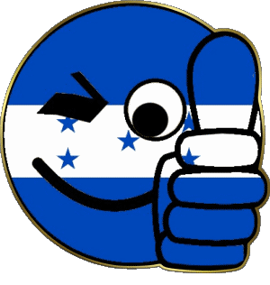 Smiley - OK Honduras America Flags 