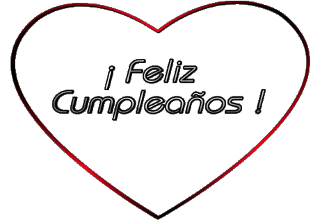001 Corazón Feliz Cumpleaños Spanisch Nachrichten 