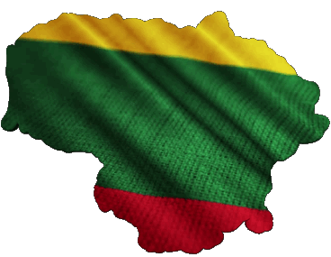Map Lithuania Europe Flags 