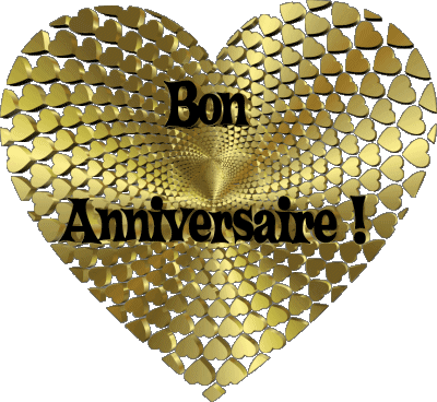 011 Coeur Bon Anniversaire Francés Mensajes 