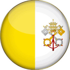Round Vatican Europe Flags 