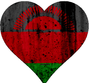 Cuore Malawi Africa Bandiere 