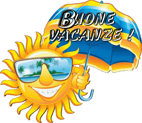 15 Sfondo trasparente Buone Vacanze Italiano Messagi 