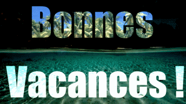 001 Fondo animado Bonnes Vacances Francés Mensajes 
