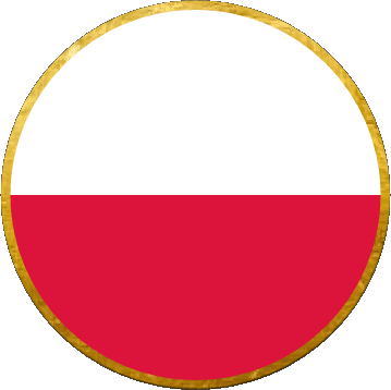 Runde Polen Europa Fahnen 