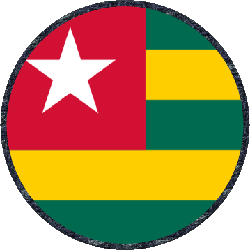Rond Togo Afrique Drapeaux 