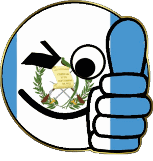 Smiley - OK Guatemala America Flags 