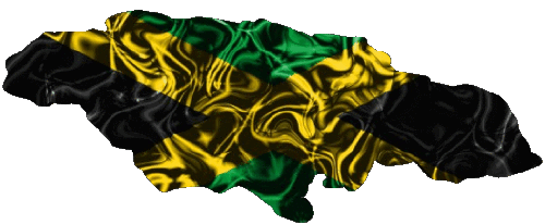 Map Jamaica America Flags 