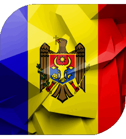 Carré Moldavie Europe Drapeaux 
