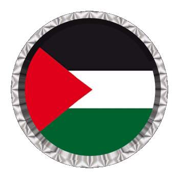 Rond - Anneaux Palestine Asie Drapeaux 