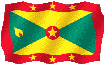 Ondulation Grenade iles Amériques Drapeaux 