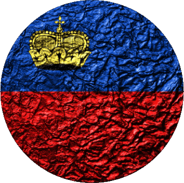 Round Liechtenstein Europe Flags 