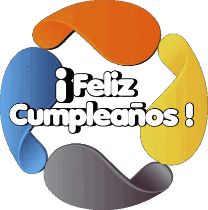 011 Fond Transparent Abstracto - Geométrico Feliz Cumpleaños Espagnol Messages 