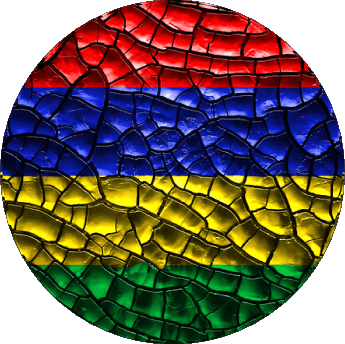 Rond Maurice Afrique Drapeaux 