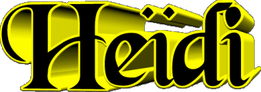 Heïdi H FEMININ - France Prénoms 