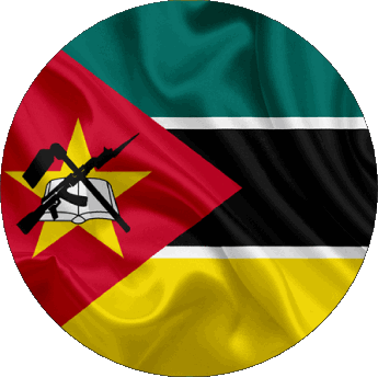 Rond Mozambico Africa Bandiere 