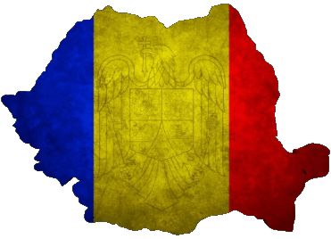 Map Romania Europe Flags 