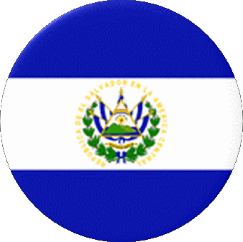 Tondo Salvador America Bandiere 