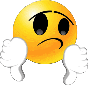 Nul - Pouce vers le bas Emoticônes Messages 