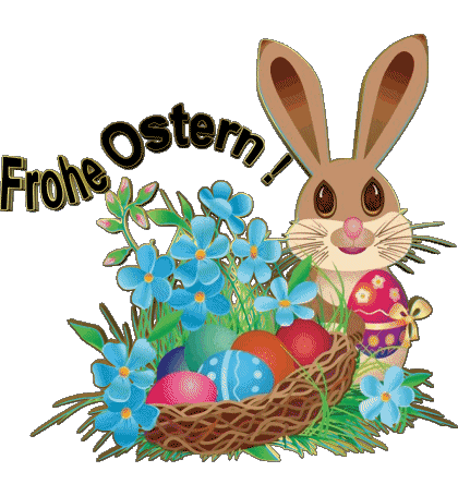 02 Frohe Ostern Alemán Mensajes 