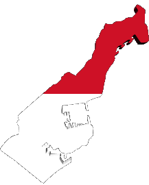 Carta Geografica Monaco Europa Bandiere 