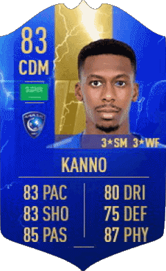 Mohamed Kanno Arabia Saudita F I F A - Giocatori carte Videogiochi Multimedia 