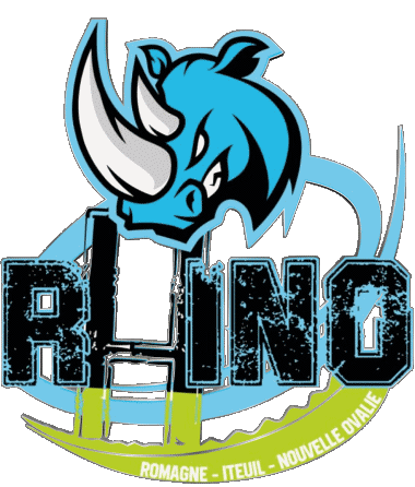 RHino - Romagne Iteuil Nouvelle Ovalie Dept 86 Rugby Club France Logo Sports 