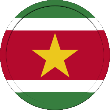 Runde Suriname Amerika Fahnen 