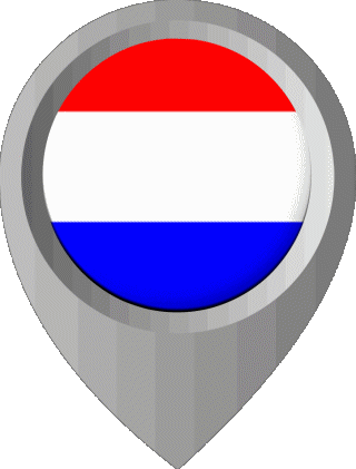 Location Pin Netherlands Europe Flags 