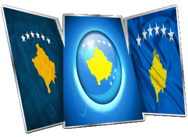 Forme Kosovo Europe Drapeaux 
