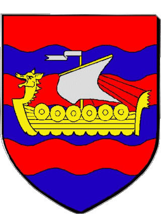 Wappen-Wappen COUTAINVILLE 50 Abteilungen - Städte Frankreich Fahnen 