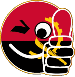 Smiley - Ok Angola África Banderas 
