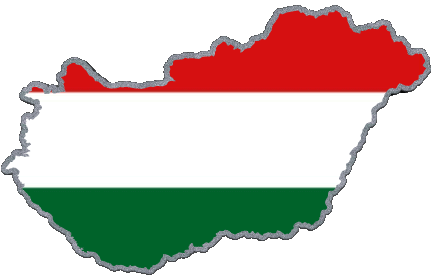 Map Hungary Europe Flags 
