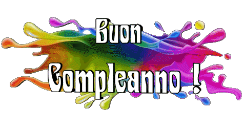 012 Fondo transparente Astratto - Geometrico Buon Compleanno Italiano Mensajes 