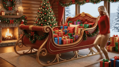 „ Im Bett ! “ (Weihnachten) A.I Mix Humor -  Fun 