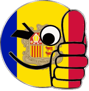 Smiley - OK Andorra Europe Flags 