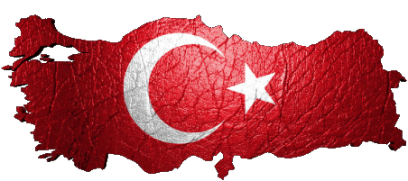 Mapa Turquía Asia Banderas 