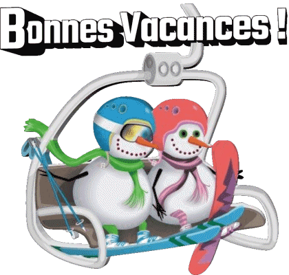 Serie 03 Bonnes Vacances Hiver Français Messages 
