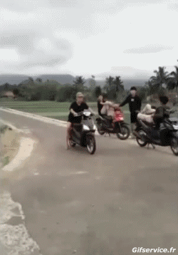 Fun Accident - Fail Scooter Transporte Humor - Fun 