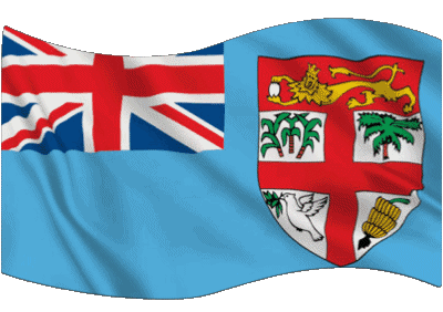 Rectángulo Fiyi Oceanía Banderas 