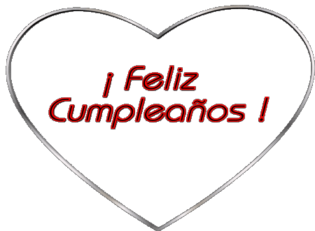 001 Corazón Feliz Cumpleaños Espagnol Messages 