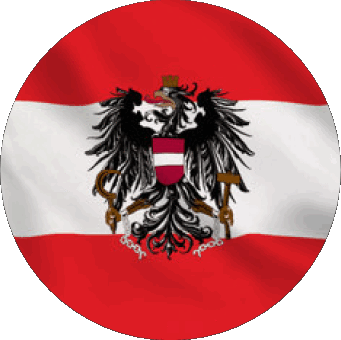 Tondo Austria Europa Bandiere 