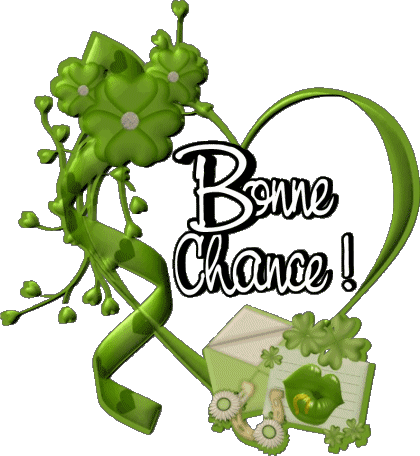 07 Sfondo trasparente Bonne Chance Francese Messagi 