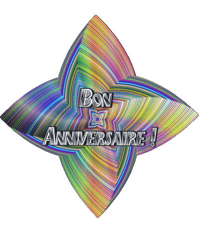 018 Fond Transparent Abstrait - Géométrique Bon Anniversaire Français Messages 