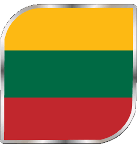 Square Lithuania Europe Flags 
