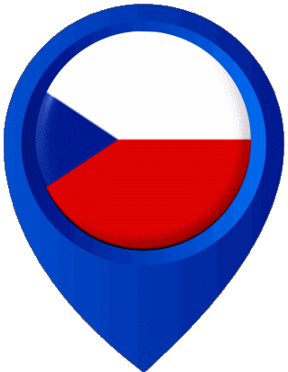 Epingle de Localisation Tchéquie Europe Drapeaux 